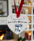 Love and a Havanese Fawn Grey & White Ceramic Heart